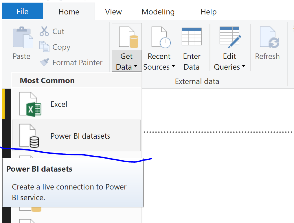 powerbi datasets