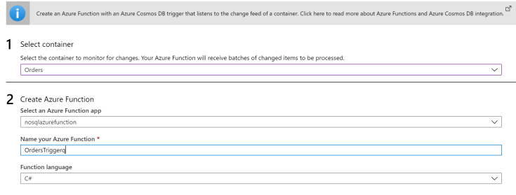 CosmosDB Azure Function 2